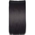 TOPREETY Heat Resistant B5 Synthetic Fiber 24" 60cm 120gr Straight 5 clips on clip in hair Extensions 90 colors available