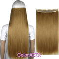 TOPREETY Heat Resistant B5 Synthetic Fiber 24" 60cm 120gr Straight 5 clips on clip in hair Extensions 90 colors available