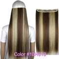TOPREETY Heat Resistant B5 Synthetic Fiber 24" 60cm 120gr Straight 5 clips on clip in hair Extensions 90 colors available