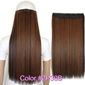 TOPREETY Heat Resistant B5 Synthetic Fiber 24" 60cm 120gr Straight 5 clips on clip in hair Extensions 90 colors available