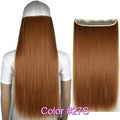 TOPREETY Heat Resistant B5 Synthetic Fiber 24" 60cm 120gr Straight 5 clips on clip in hair Extensions 90 colors available