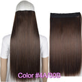 TOPREETY Heat Resistant B5 Synthetic Fiber 24" 60cm 120gr Straight 5 clips on clip in hair Extensions 90 colors available