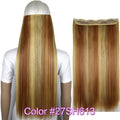 TOPREETY Heat Resistant B5 Synthetic Fiber 24" 60cm 120gr Straight 5 clips on clip in hair Extensions 90 colors available