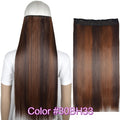 TOPREETY Heat Resistant B5 Synthetic Fiber 24" 60cm 120gr Straight 5 clips on clip in hair Extensions 90 colors available