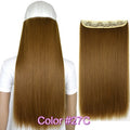 TOPREETY Heat Resistant B5 Synthetic Fiber 24" 60cm 120gr Straight 5 clips on clip in hair Extensions 90 colors available