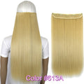 TOPREETY Heat Resistant B5 Synthetic Fiber 24" 60cm 120gr Straight 5 clips on clip in hair Extensions 90 colors available