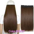 TOPREETY Heat Resistant B5 Synthetic Fiber 24" 60cm 120gr Straight 5 clips on clip in hair Extensions 90 colors available