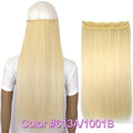 TOPREETY Heat Resistant B5 Synthetic Fiber 24" 60cm 120gr Straight 5 clips on clip in hair Extensions 90 colors available