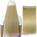 TOPREETY Heat Resistant B5 Synthetic Fiber 24" 60cm 120gr Straight 5 clips on clip in hair Extensions 90 colors available