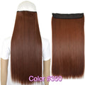 TOPREETY Heat Resistant B5 Synthetic Fiber 24" 60cm 120gr Straight 5 clips on clip in hair Extensions 90 colors available
