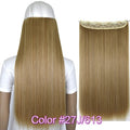 TOPREETY Heat Resistant B5 Synthetic Fiber 24" 60cm 120gr Straight 5 clips on clip in hair Extensions 90 colors available