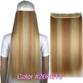 TOPREETY Heat Resistant B5 Synthetic Fiber 24" 60cm 120gr Straight 5 clips on clip in hair Extensions 90 colors available