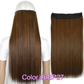 TOPREETY Heat Resistant B5 Synthetic Fiber 24" 60cm 120gr Straight 5 clips on clip in hair Extensions 90 colors available