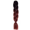 FALEMEI Three Tone Color Crochet Hair Extensions Kanekalon Hair Synthetic Crochet Braids Ombre Jumbo Braiding Hair Extensions