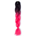FALEMEI Three Tone Color Crochet Hair Extensions Kanekalon Hair Synthetic Crochet Braids Ombre Jumbo Braiding Hair Extensions