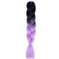 FALEMEI Three Tone Color Crochet Hair Extensions Kanekalon Hair Synthetic Crochet Braids Ombre Jumbo Braiding Hair Extensions