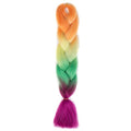 FALEMEI Three Tone Color Crochet Hair Extensions Kanekalon Hair Synthetic Crochet Braids Ombre Jumbo Braiding Hair Extensions