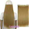 TOPREETY Heat Resistant B5 Synthetic Hair Fiber 28" 70cm 130gr Straight 5 Clips on clip in Hair Extensions 30 Colors Available