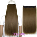 TOPREETY Heat Resistant B5 Synthetic Hair Fiber 28" 70cm 130gr Straight 5 Clips on clip in Hair Extensions 30 Colors Available