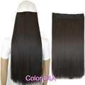 TOPREETY Heat Resistant B5 Synthetic Hair Fiber 28" 70cm 130gr Straight 5 Clips on clip in Hair Extensions 30 Colors Available