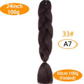 FALEMEI Three Tone Color Crochet Hair Extensions Kanekalon Hair Synthetic Crochet Braids Ombre Jumbo Braiding Hair Extensions