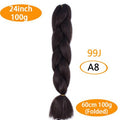 FALEMEI Three Tone Color Crochet Hair Extensions Kanekalon Hair Synthetic Crochet Braids Ombre Jumbo Braiding Hair Extensions