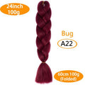 FALEMEI Three Tone Color Crochet Hair Extensions Kanekalon Hair Synthetic Crochet Braids Ombre Jumbo Braiding Hair Extensions