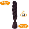 FALEMEI Three Tone Color Crochet Hair Extensions Kanekalon Hair Synthetic Crochet Braids Ombre Jumbo Braiding Hair Extensions