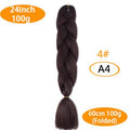 FALEMEI Three Tone Color Crochet Hair Extensions Kanekalon Hair Synthetic Crochet Braids Ombre Jumbo Braiding Hair Extensions