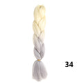 Crochet Braids Kanekalon Synthetic Hair 24 inch Jumbo Braiding Hair 100g/Pack Blonde Grey Crochet Twists Braids Hair Extensions