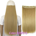 TOPREETY Heat Resistant B5 Synthetic Hair Fiber 28" 70cm 130gr Straight 5 Clips on clip in Hair Extensions 30 Colors Available