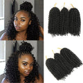 Crochet Braids kinky Twist Hair 8 inches Curly Crochet Hair Crochet Braids Hair Ombre Synthetic Hair Extensions
