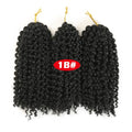 Crochet Braids kinky Twist Hair 8 inches Curly Crochet Hair Crochet Braids Hair Ombre Synthetic Hair Extensions