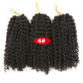 Crochet Braids kinky Twist Hair 8 inches Curly Crochet Hair Crochet Braids Hair Ombre Synthetic Hair Extensions