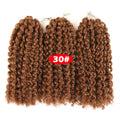 Crochet Braids kinky Twist Hair 8 inches Curly Crochet Hair Crochet Braids Hair Ombre Synthetic Hair Extensions