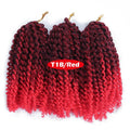 Crochet Braids kinky Twist Hair 8 inches Curly Crochet Hair Crochet Braiding Hair Ombre Synthetic Hair Extensions