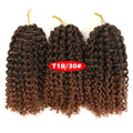Crochet Braids kinky Twist Hair 8 inches Curly Crochet Hair Crochet Braiding Hair Ombre Synthetic Hair Extensions