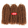 Crochet Braids kinky Twist Hair 8 inches Curly Crochet Hair Crochet Braiding Hair Ombre Synthetic Hair Extensions