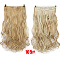Allaosify 24" Curly 3/4 Full Head Clip in Hair Extensions Black Brown Blonde Real Natural Synthetic One Piece for Hair
