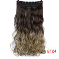 Allaosify 24" Curly 3/4 Full Head Clip in Hair Extensions Black Brown Blonde Real Natural Synthetic One Piece for Hair