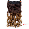 Allaosify 24" Curly 3/4 Full Head Clip in Hair Extensions Black Brown Blonde Real Natural Synthetic One Piece for Hair