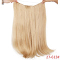 20 inches Invisible Wire No Clips in Hair Extensions Hairpieces Ombre Halo Colored for Hair Straight Wavy Natural Synthetic