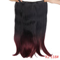 20 inches Invisible Wire No Clips in Hair Extensions Hairpieces Ombre Halo Colored for Hair Straight Wavy Natural Synthetic