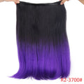 20 inches Invisible Wire No Clips in Hair Extensions Hairpieces Ombre Halo Colored for Hair Straight Wavy Natural Synthetic
