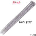 SNOILITE 20inch/24inch Handmade Dreadlocks Extensions Fashion Reggae Crochet Hip-Hop Synthetic Dreads Crochet Braiding Hair