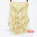 DIFEI 24 inch Long Synthetic Hair Heat Resistant Hairpiece Fish Line Straight Hair Extensions Secret Invisible Hairpieces