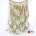 DIFEI 24 inch Long Synthetic Hair Heat Resistant Hairpiece Fish Line Straight Hair Extensions Secret Invisible Hairpieces