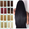 DIFEI 24 - inch straight hair patch women's high temperature fiber patch Hair Extensions Clip In Hair Extensions