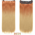 DIFEI 24 - inch straight hair patch women's high temperature fiber patch Hair Extensions Clip In Hair Extensions