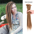 Leeons Handmade Dreadlocks Hair Extensions Crochet Hair Kanekalon Synthetic Hair 1Strands Dreadlock For Women And Men 20 Inch